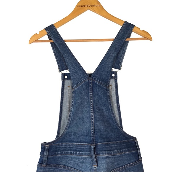 Madewell Kemp Wash Side Zip Skinny Overalls Small - Picture 5 of 14